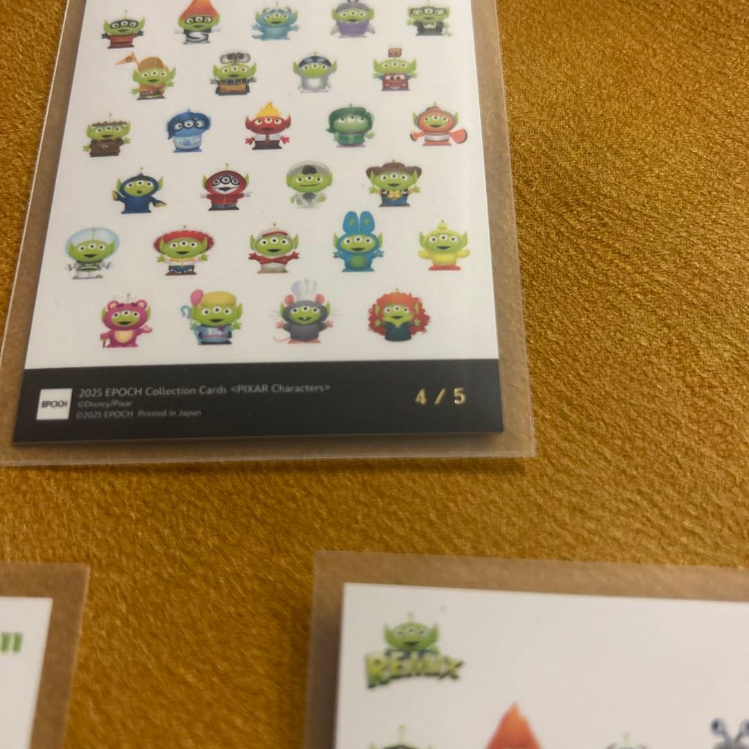 【シリアル4/5】エイリアン＋おまけ2枚 ピクサーカード