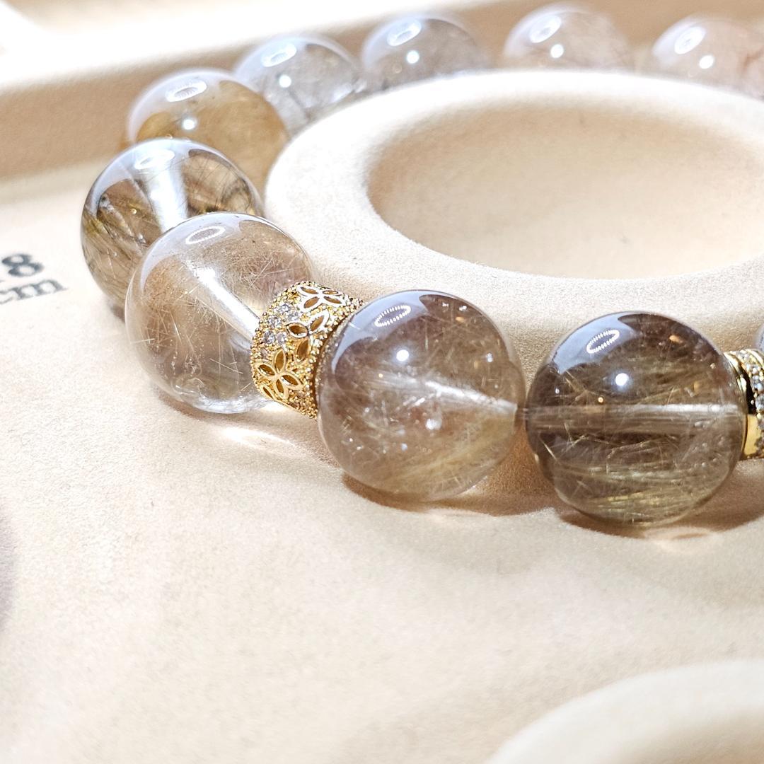 ミックスルチル ブレスレット【大玉 約14mm~16mm】