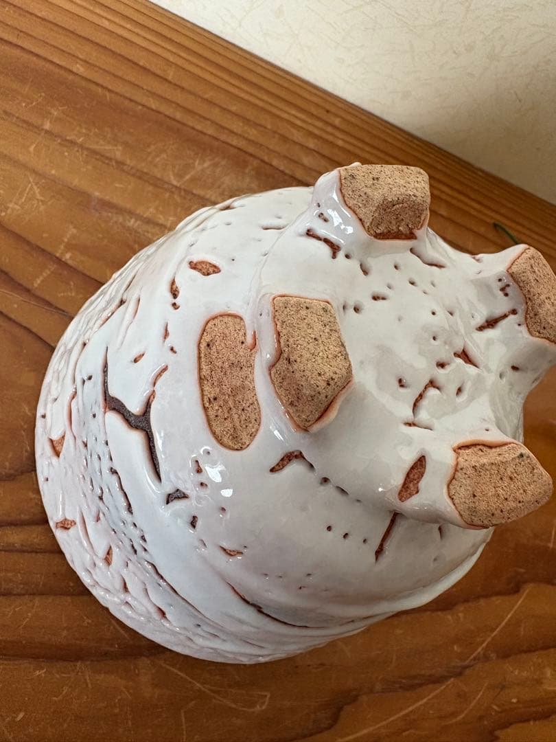 萩焼　茶碗　鬼萩　在銘