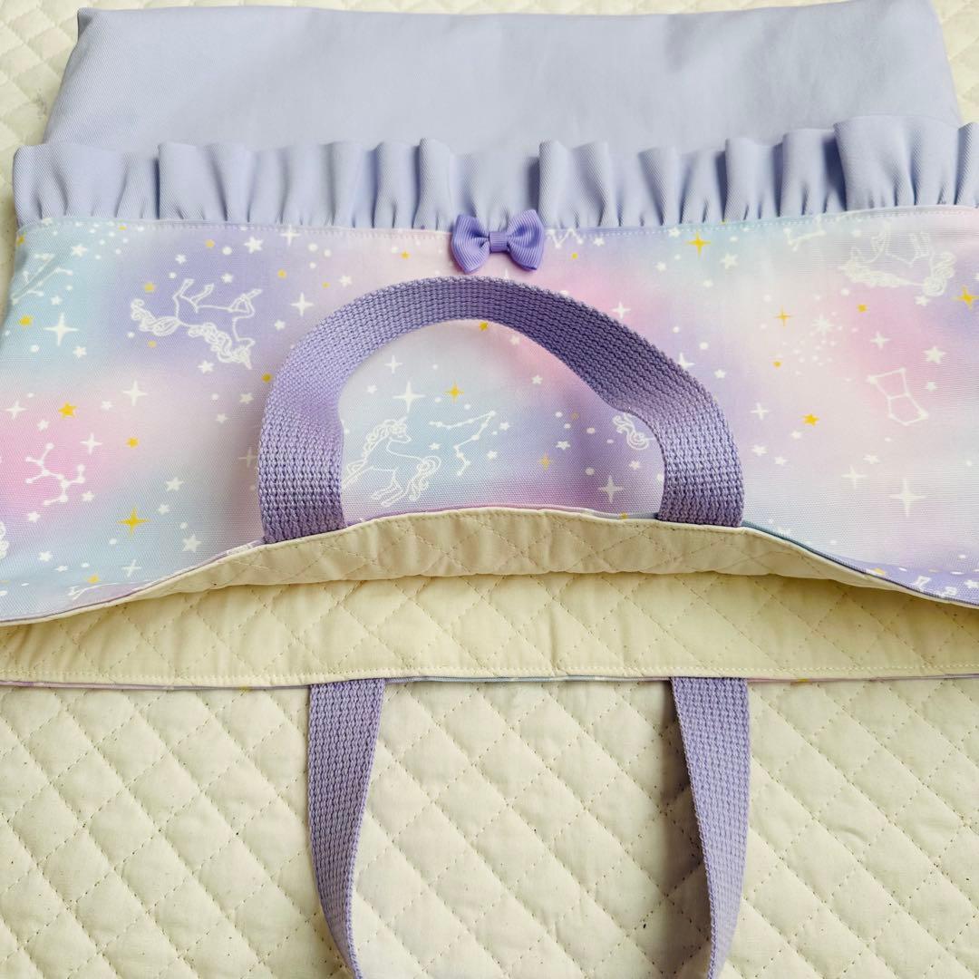 Ｋ.room様　ハンドメイド　レッスンバッグ　体操着袋　ユニコーン 女の子