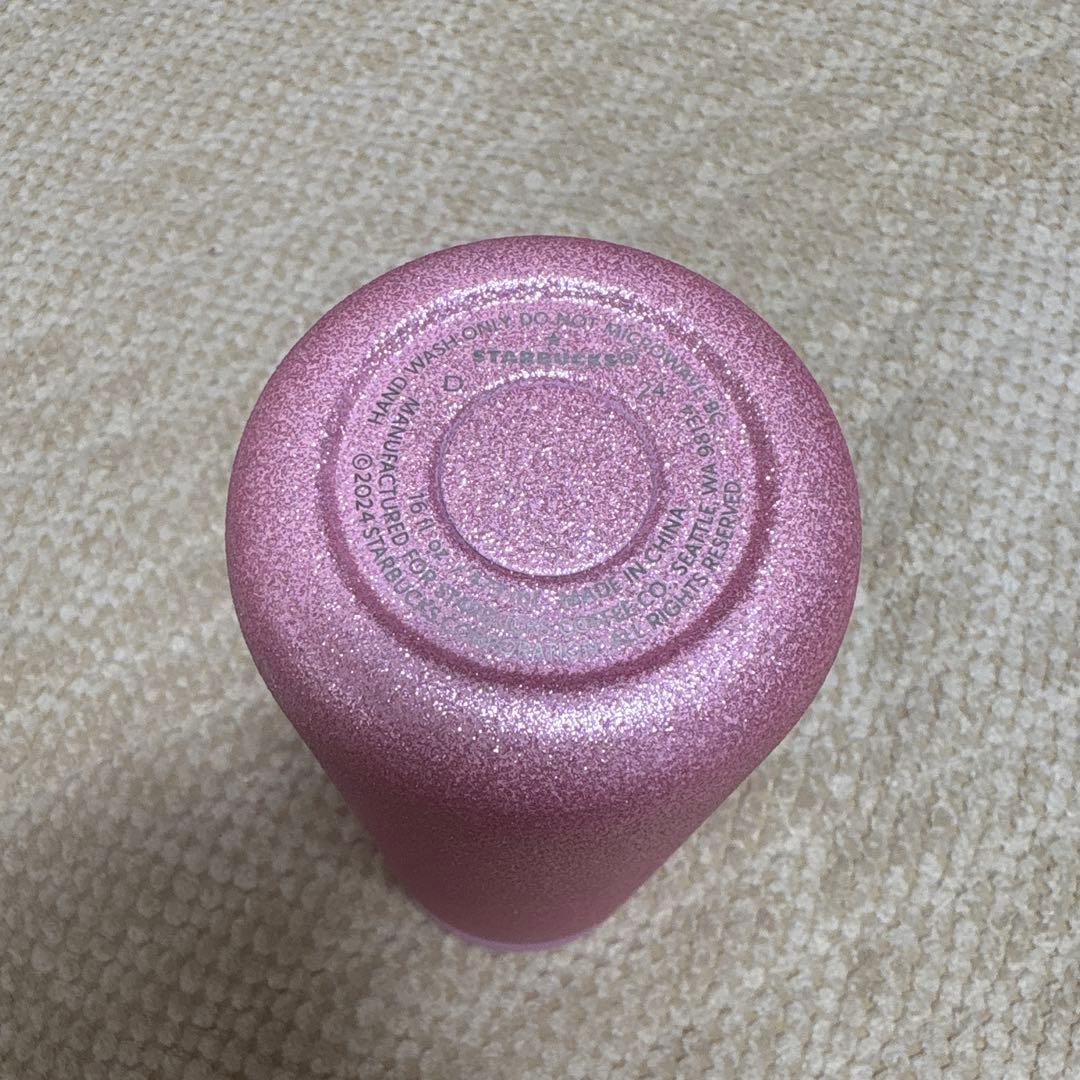 海外限定　フィリピン　ピンク　水筒　ステンレス　グリッター　タンブラー　ラメ