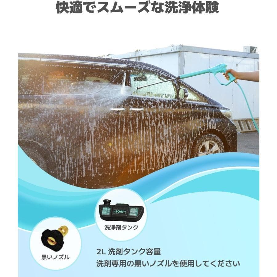 エンジン式高圧洗浄機 21Mpa ハイパワー 4つの噴射パターン 給水機能