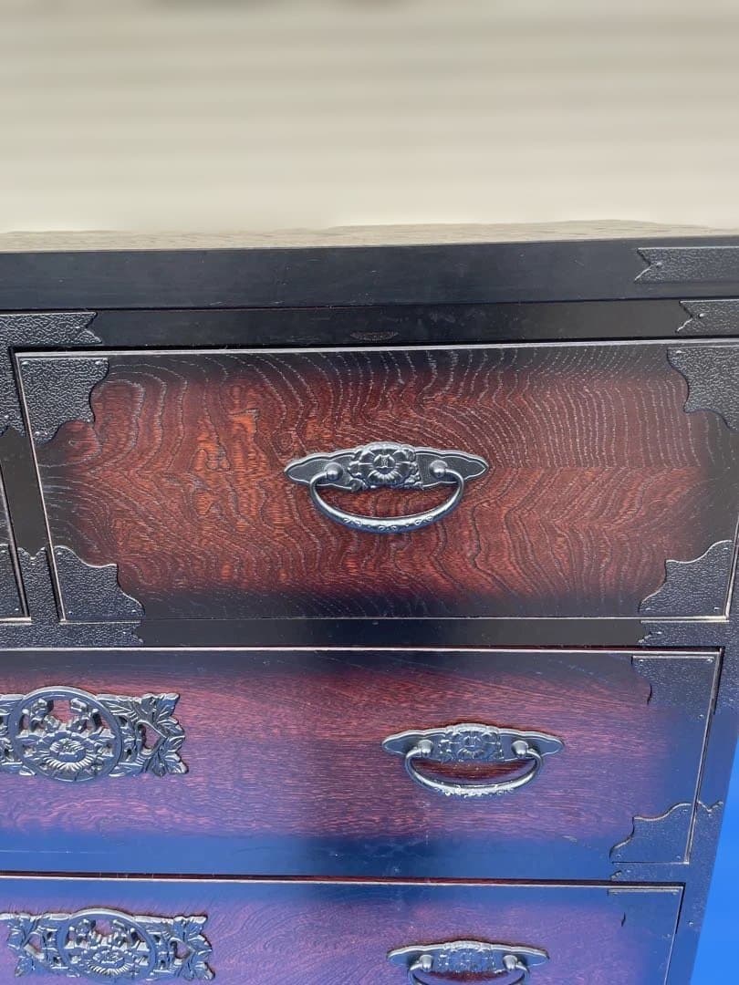 民芸家具 和箪笥 時代箪笥 和家具 タンス チェスト89cm幅 6段/４段 2棹