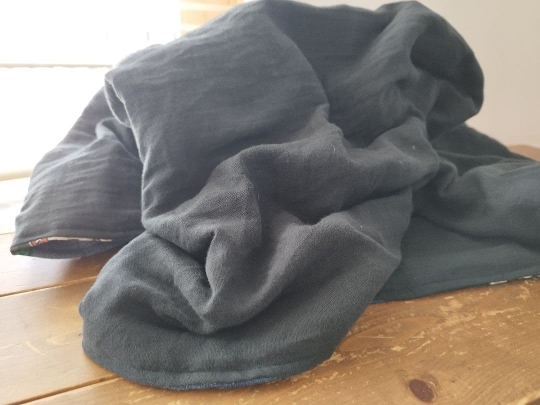 No.1272ハンドメイド★ブランケット＆ポーチ★デニムリメイク★パッチワーク