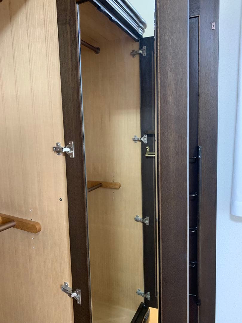 洋服タンス 洋タンス ワードローブ クローゼット 衣類収納 3枚扉 天然木