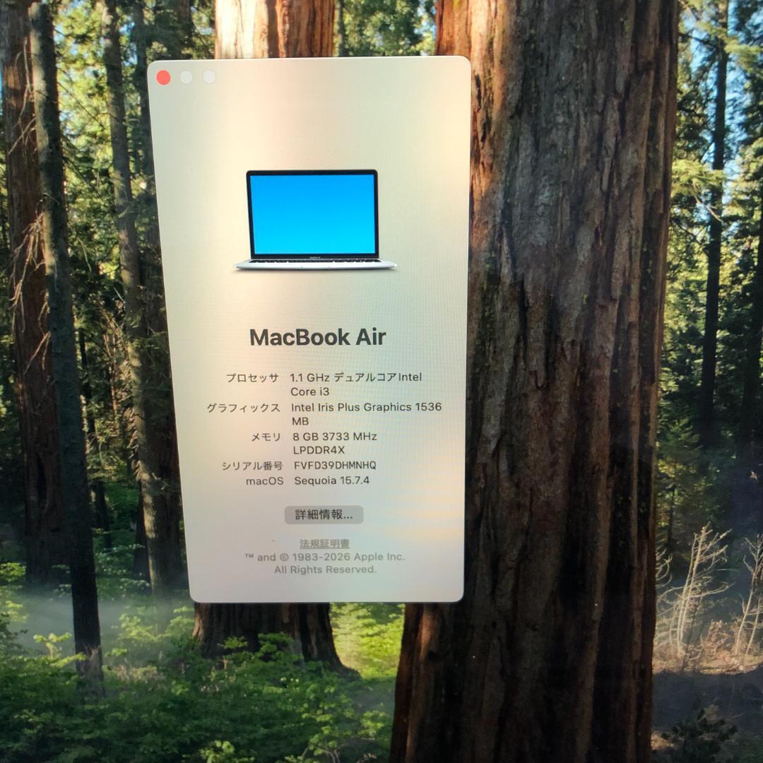 MacBook本体 MacBook Air 2020 i3/8GB/256GB Sequoia