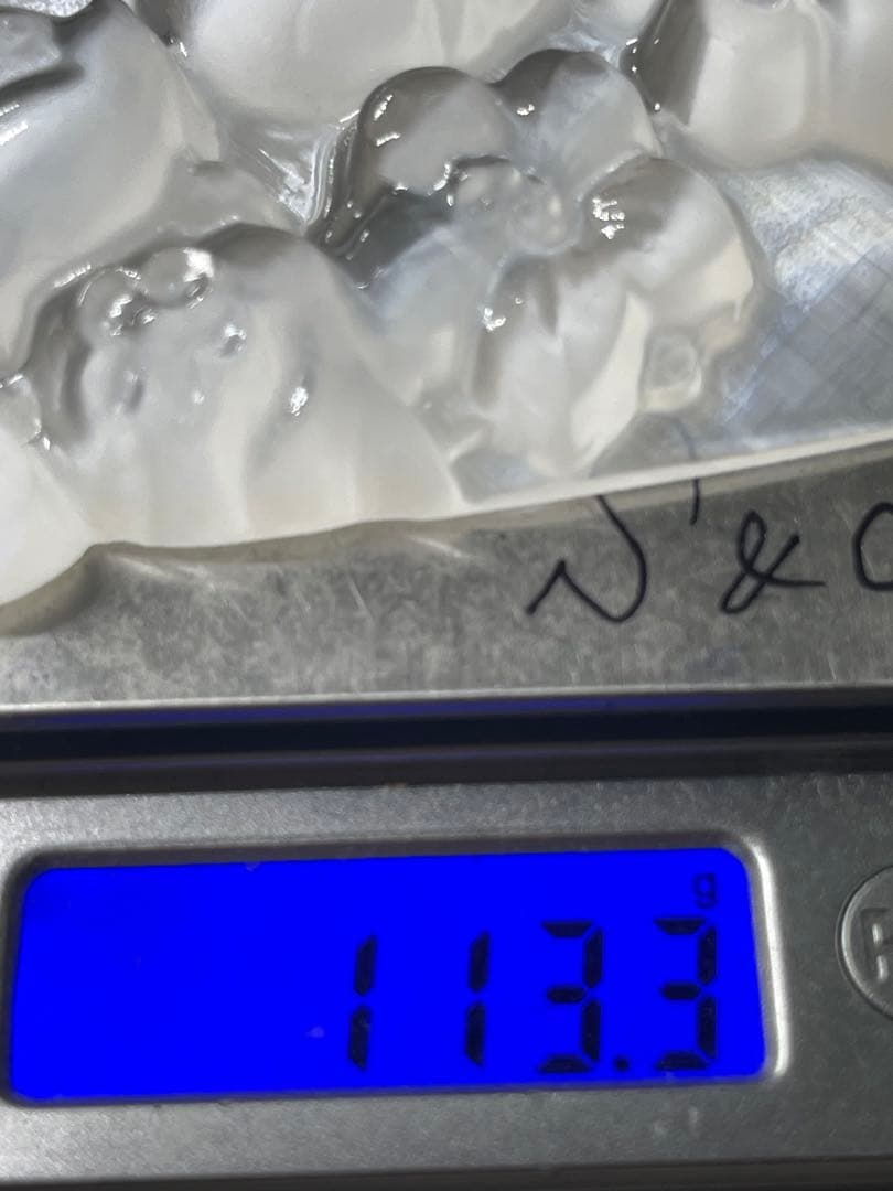 MH様【3088】 ユニコーン彫り ハート型プレート　セレナイト