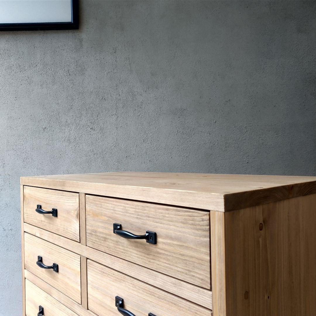 ●8drawers chest チェスト 作業台 袖机 収納 引出し●