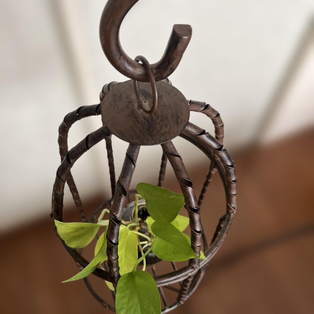 ハンギングスタンド　鳥籠　ラック　プランタースタンド　ヴィンテージ　アイアン