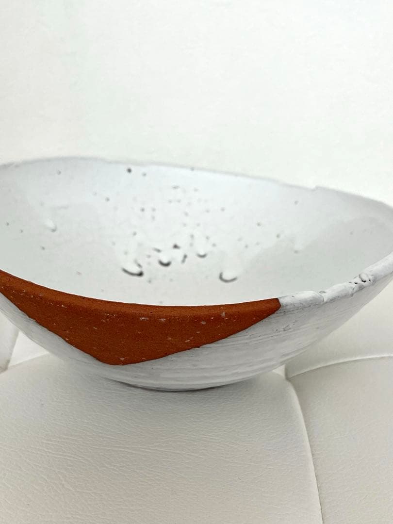 萩焼　白萩　中皿　手作り1点物