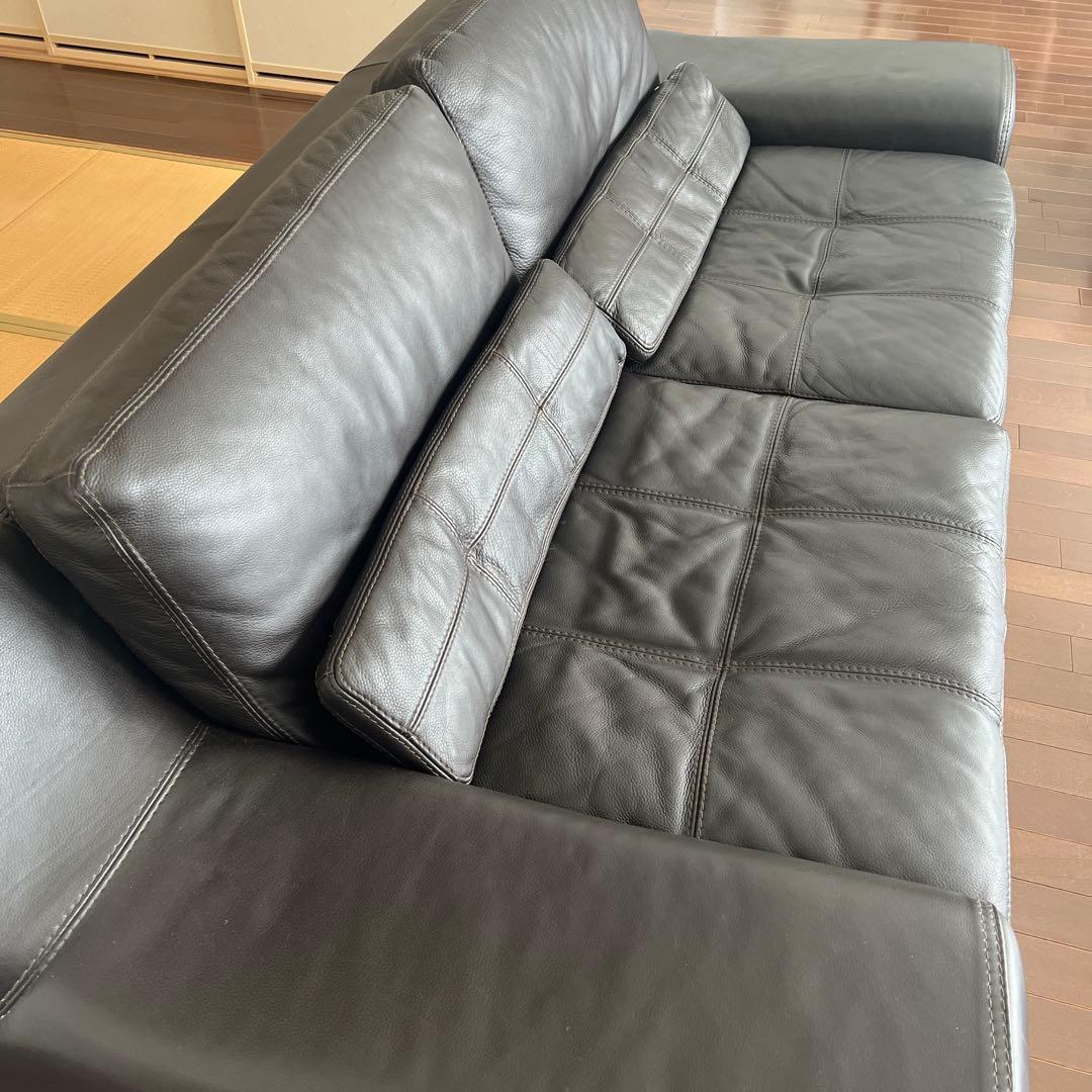 ‼️みいページ‼️CONTEMPO イタリア製本革ソファ 2人掛け