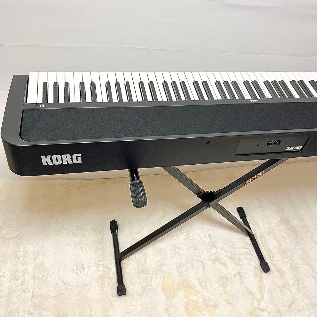 【美品】 KORG B1 電子ピアノ 88鍵 スタンド付 動作良好