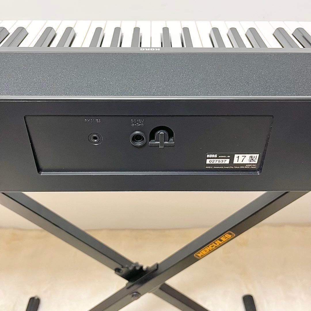 【美品】 KORG B1 電子ピアノ 88鍵 スタンド付 動作良好