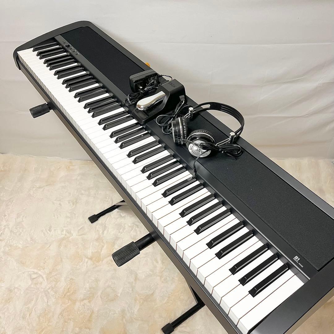 【美品】 KORG B1 電子ピアノ 88鍵 スタンド付 動作良好