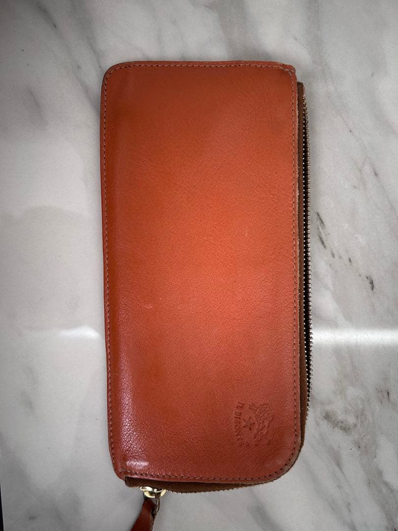 長財布 IL BISONTEイルビゾンテ　フラットレザーロングウォレット