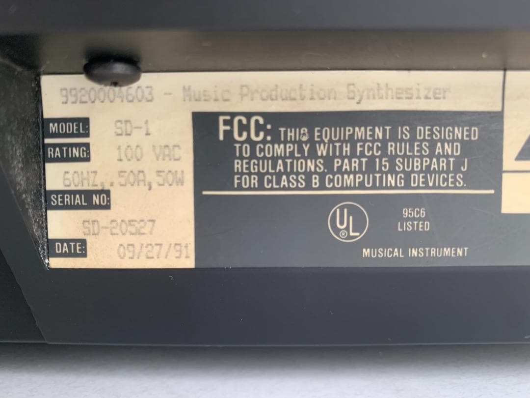 ENSONIQ SD-1 動作品｜VFX音色移植済｜専用ケース付