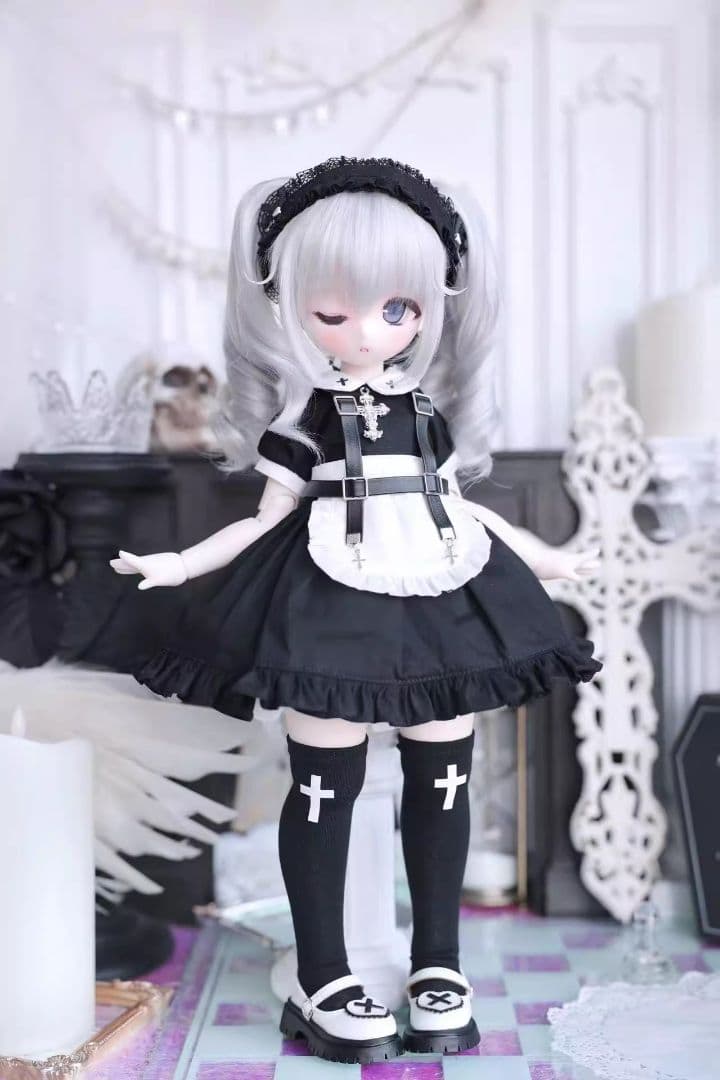 AX708 bjd 1/4 ドール 衣装 セーラー服 ハンドメイド