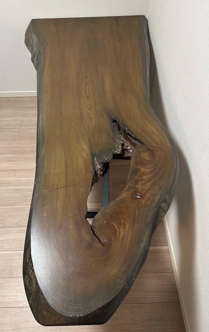 一枚板　天板　欅ダイニングテーブルアンティーク