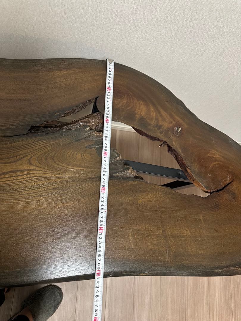 一枚板　天板　欅ダイニングテーブルアンティーク