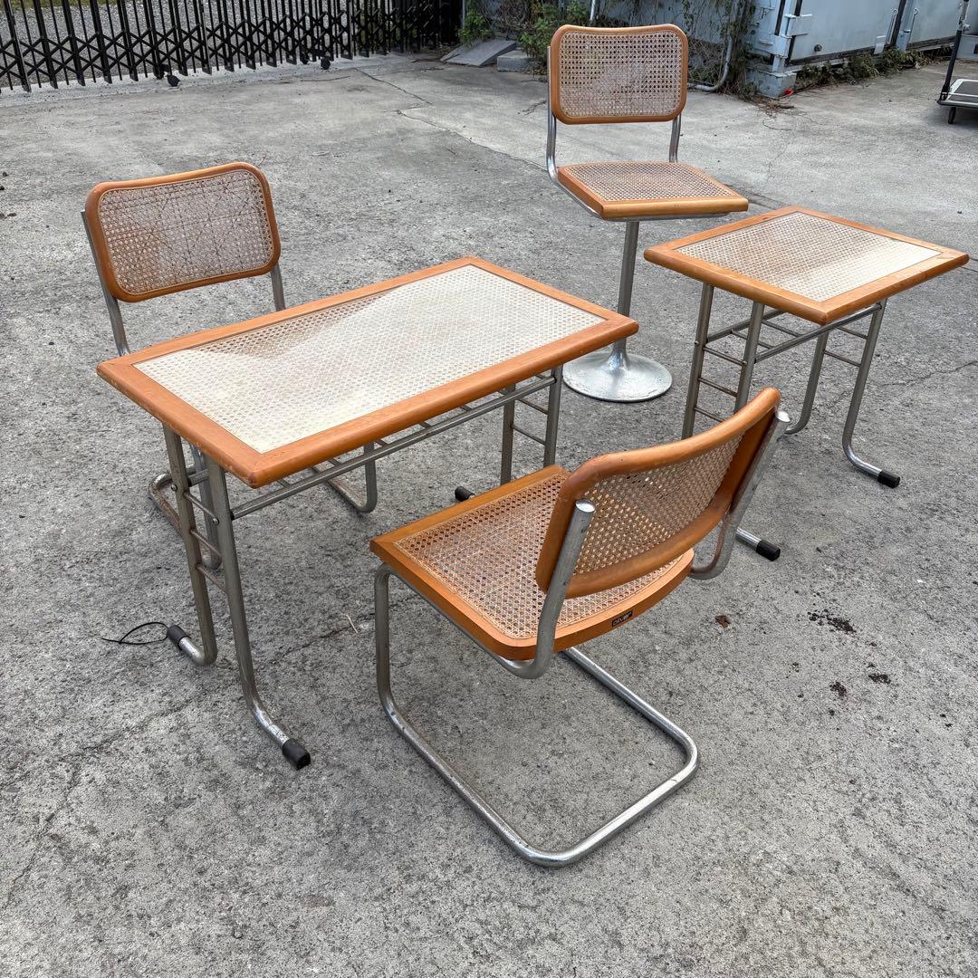 北欧レトロ オリバー メタルフレーム ラタンカウンターチェア バーチェア 木製