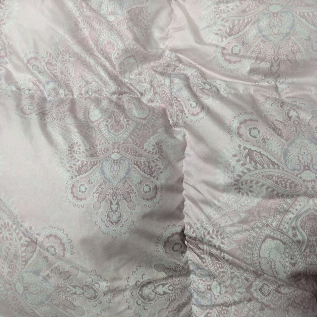 たかピー！美品！日本製シミ汚れナシ！ピンク羽毛布団客用ほぼ未使用！