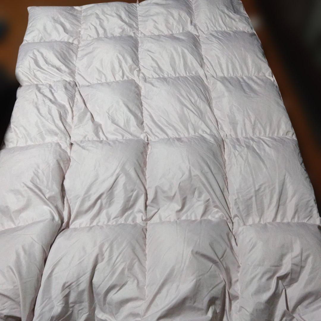 たかピー！美品！日本製シミ汚れナシ！ピンク羽毛布団客用ほぼ未使用！