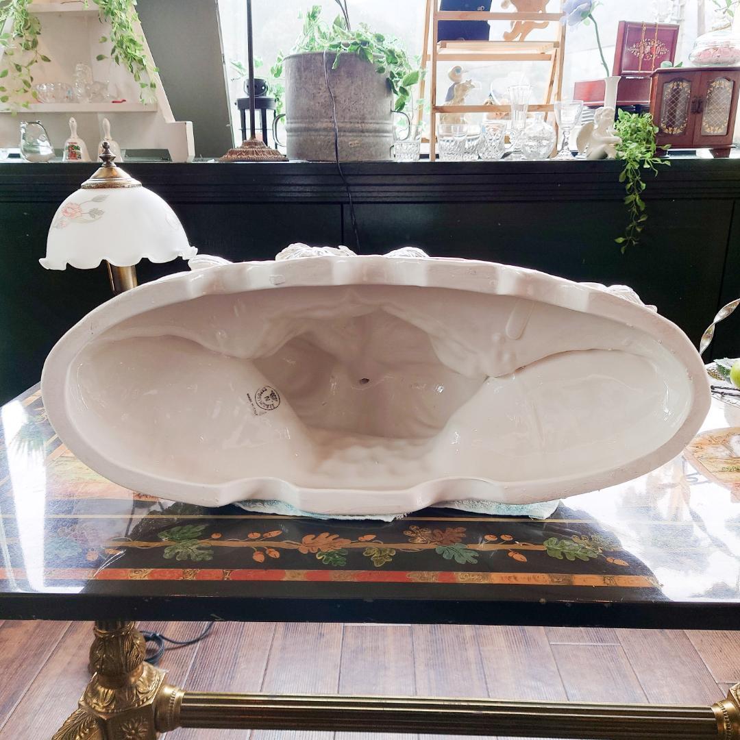 t005r126 Capodimonteカポディモンテ 少女と白鳥 フィギュリン