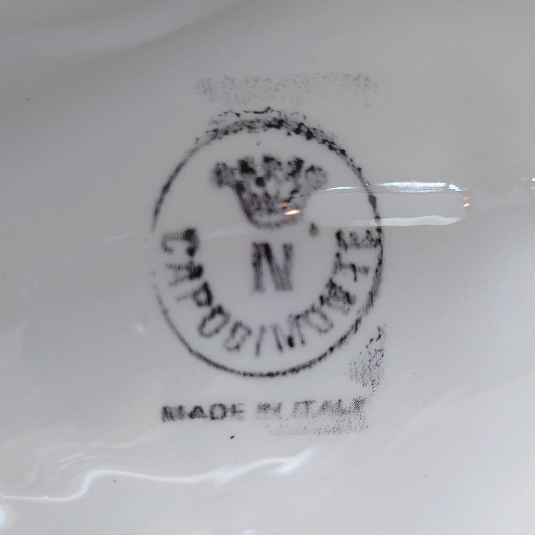 t005r126 Capodimonteカポディモンテ 少女と白鳥 フィギュリン