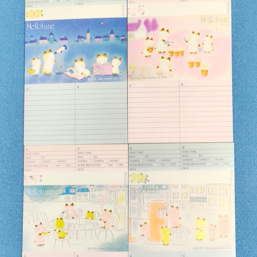 メローチューン カセットインデックス 新品・未使用 サンリオ 昭和レトロ 超希少