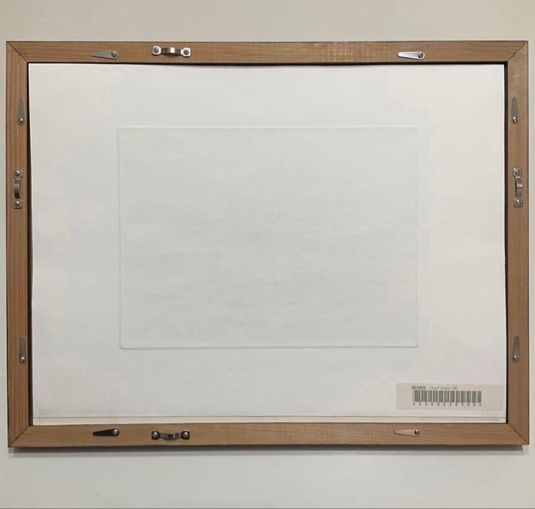 絵画・額縁・版画・織田義郎・銅版画+手彩色・ノイシュバンシュタインⅩⅩⅠ・美術品