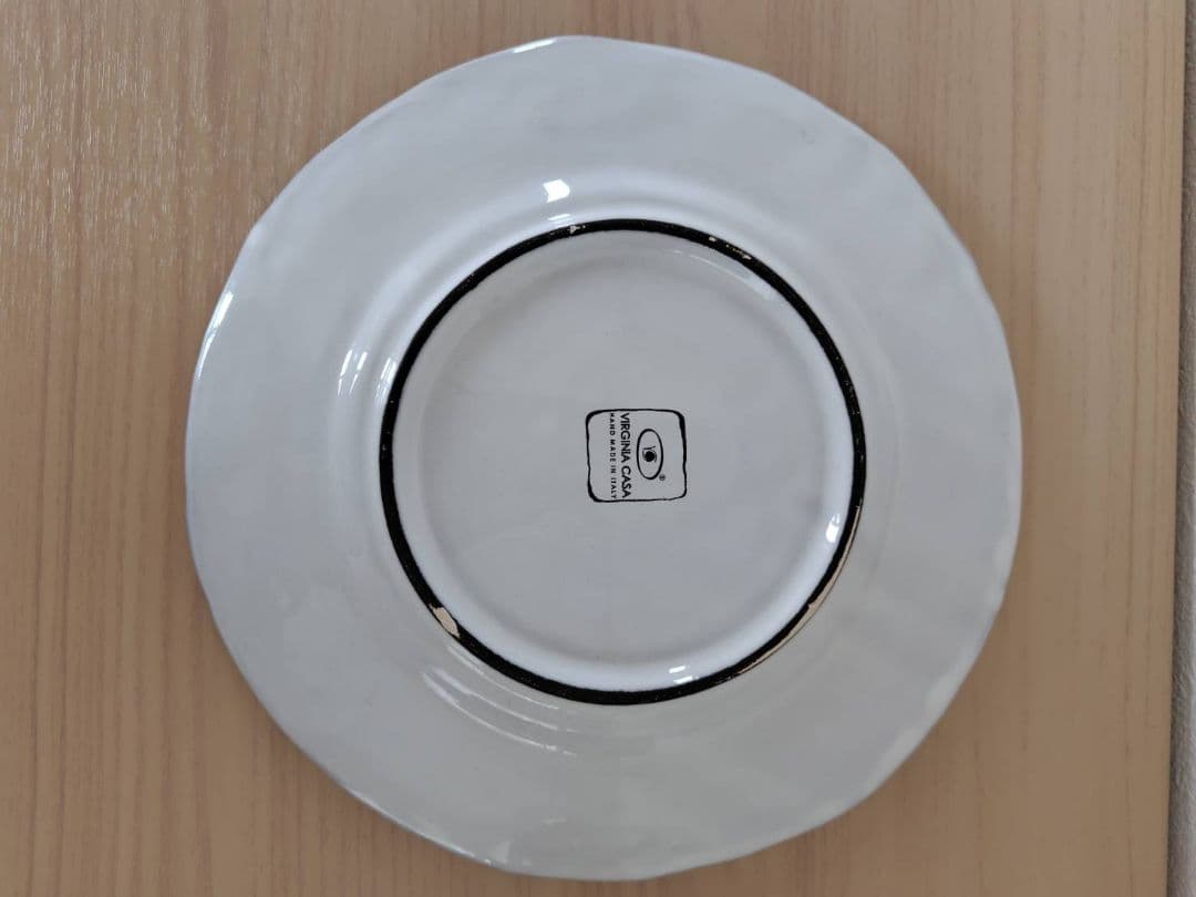 Virginia Casa　ケーキスタンド　2段式　白　花模様　プレート2枚