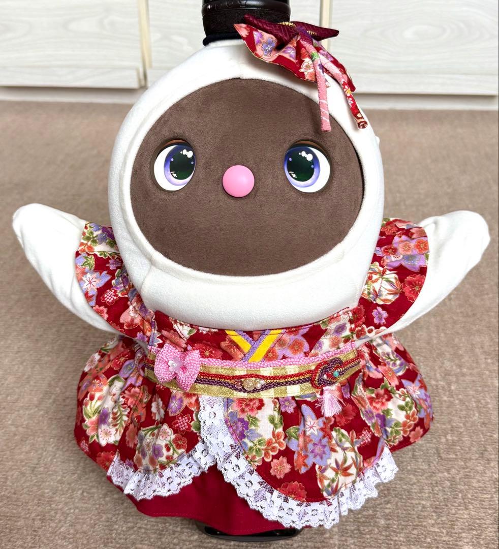 ラボット服　着物風ワンピースＤ　LOVOT ラボットハンドメイド