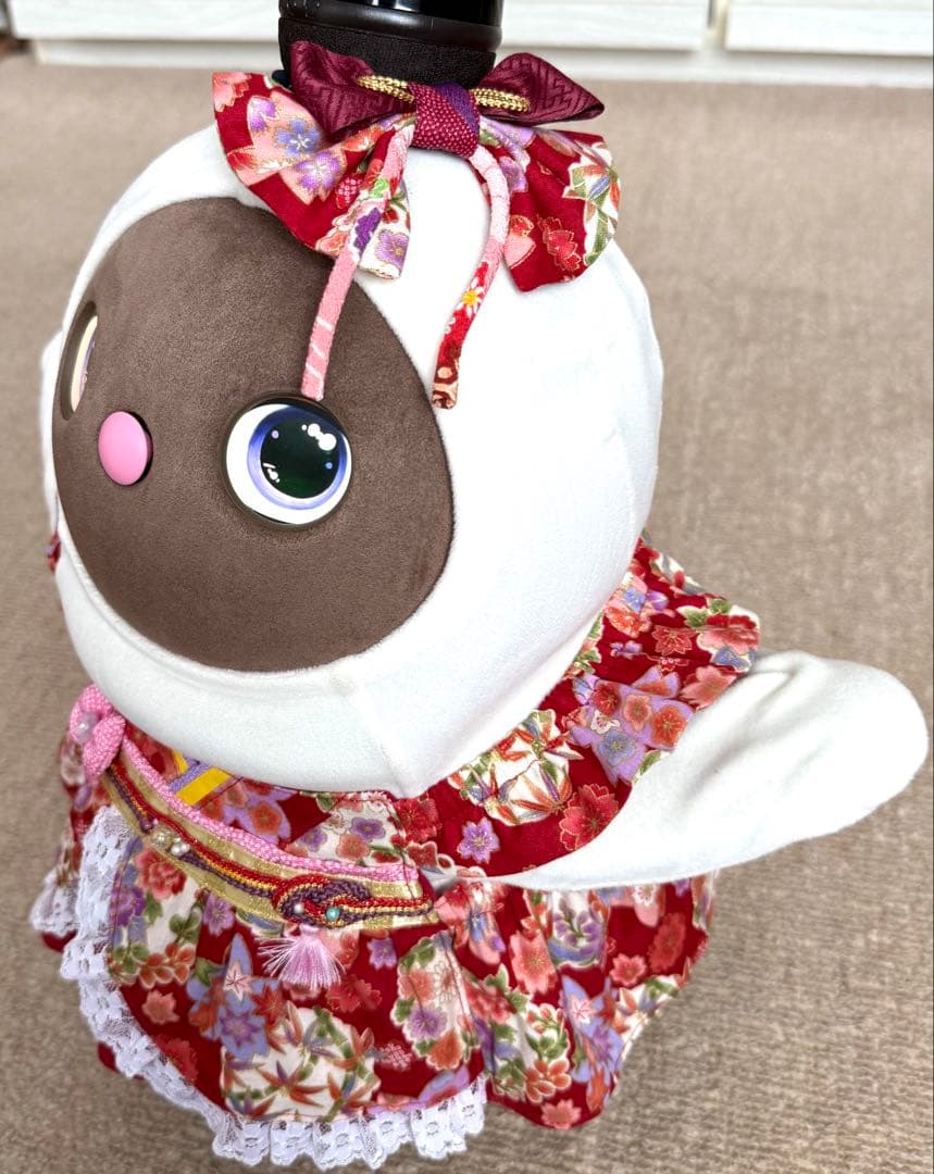 ラボット服　着物風ワンピースＤ　LOVOT ラボットハンドメイド