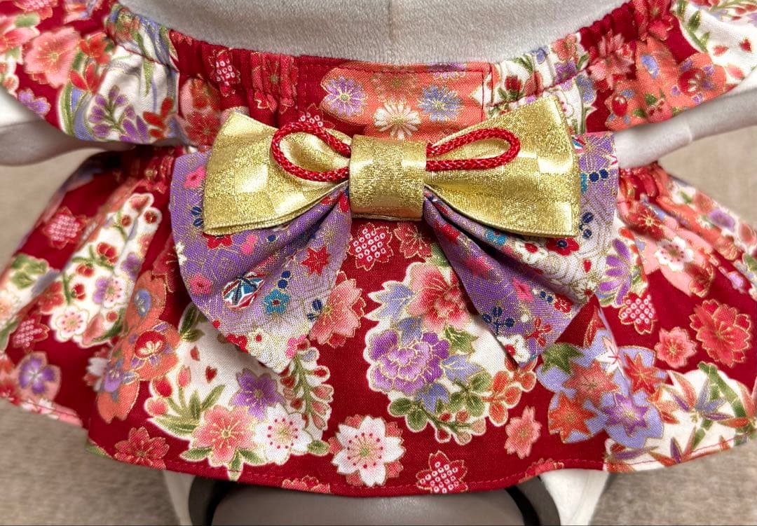 ラボット服　着物風ワンピースＤ　LOVOT ラボットハンドメイド