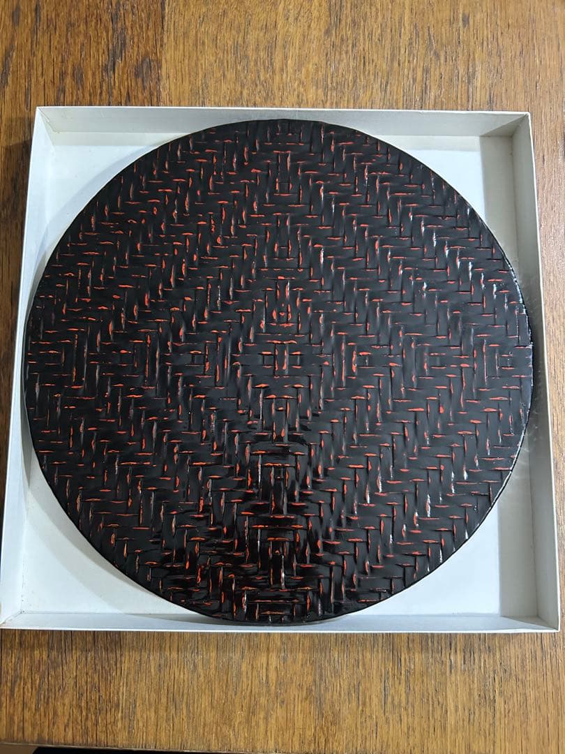 ★ 井上らんたい漆器　お盆 アジロ丸盆　久留米　伝統工芸品　正月