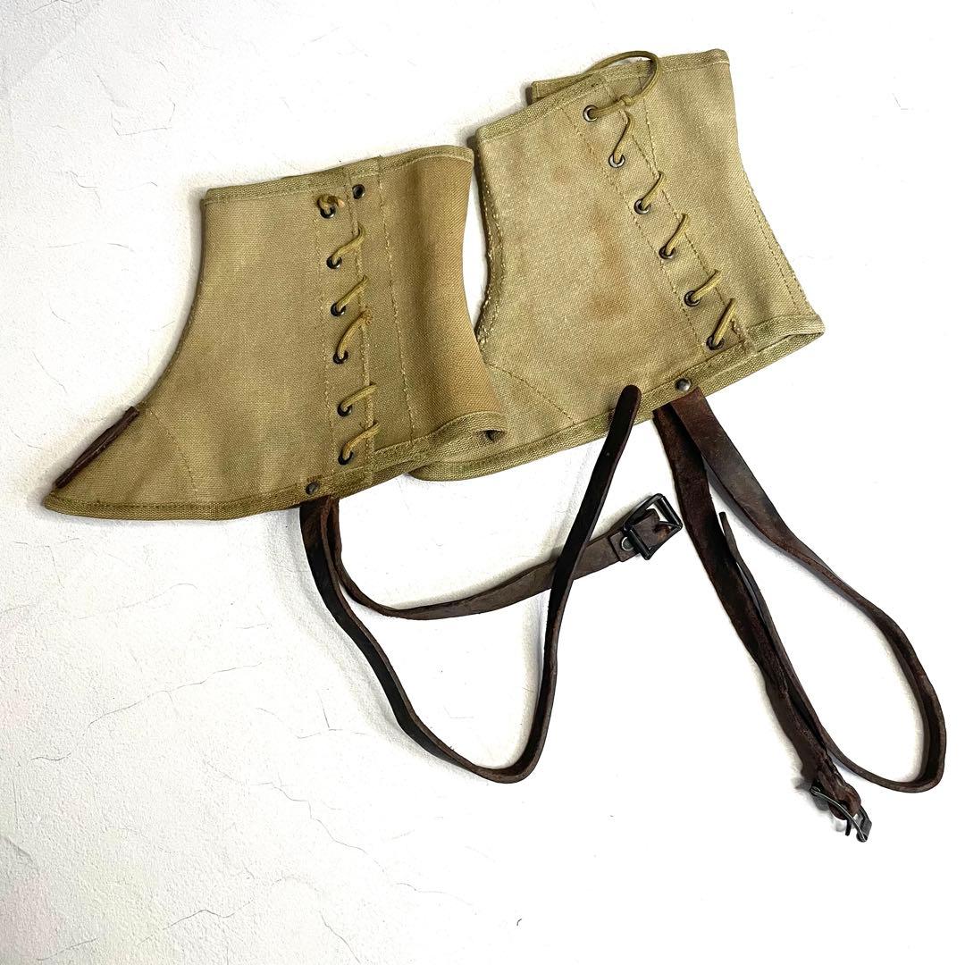 米軍実物 WWII M-1938 レギンス HOOD RUBBER メンテ済