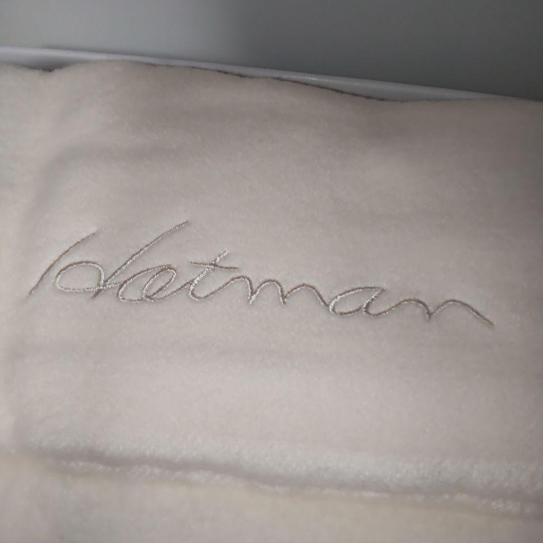 Hotman ホットマン 綿毛布 毛布 未使用品 ローズ 薔薇 アイボリー