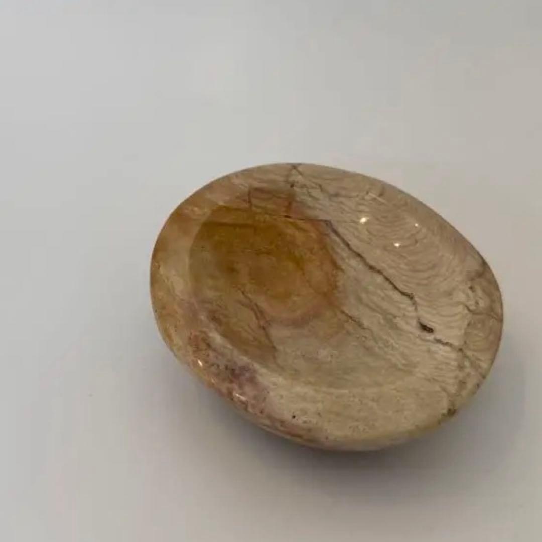 オーシャンジャスパー　天然石トレイ　小物入れ　スフィア台