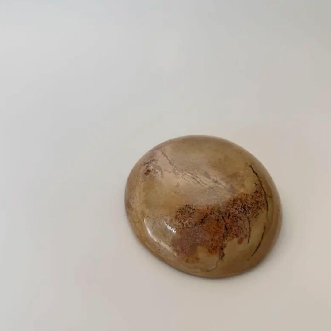 オーシャンジャスパー　天然石トレイ　小物入れ　スフィア台