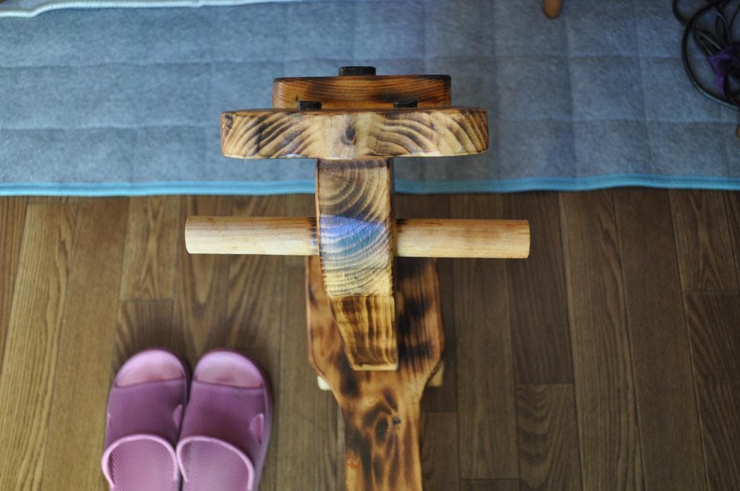 木製 犬の形 ハンドメイド 子供用椅子