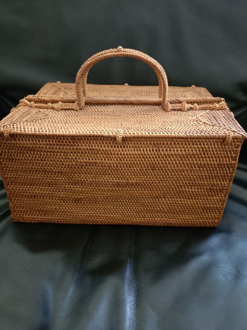 【バリ島アタ製】ハンドメイド かご バスケット バッグ