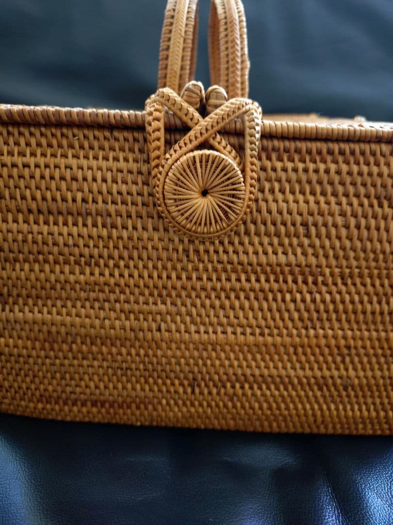 【バリ島アタ製】ハンドメイド かご バスケット バッグ