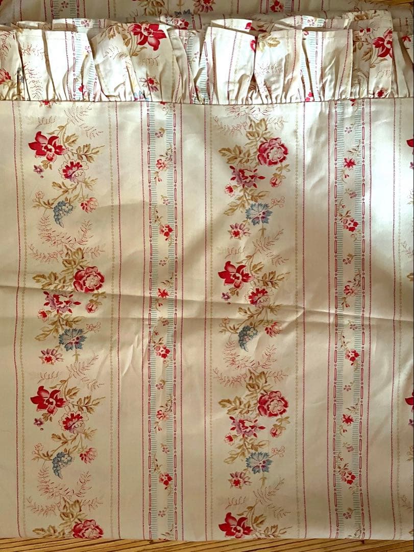 新品未使用✳︎ラルフローレン✳︎フリル付花柄✳︎掛け布団カバーダブルサイズ