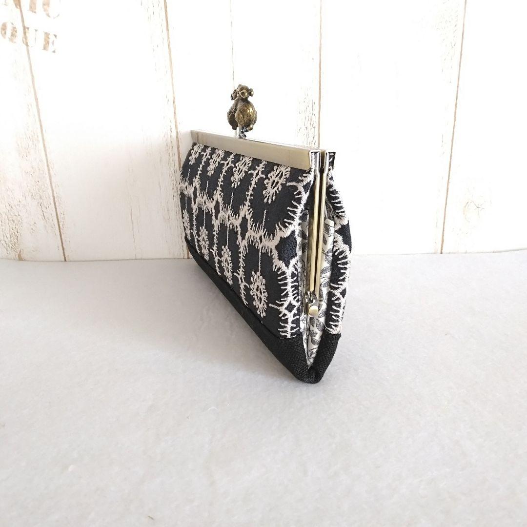 ミナペルホネン アネモネ ウサギ浮足がま口長財布