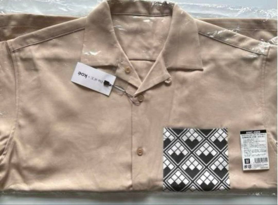 Da-iCE×koe オープンカラーシャツ　ベージュ