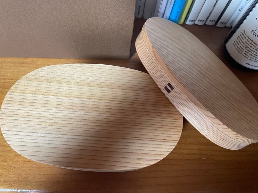 大館工芸社　小判弁当　曲げわっぱ（中）仕切りなし　未使用、水洗いのみ