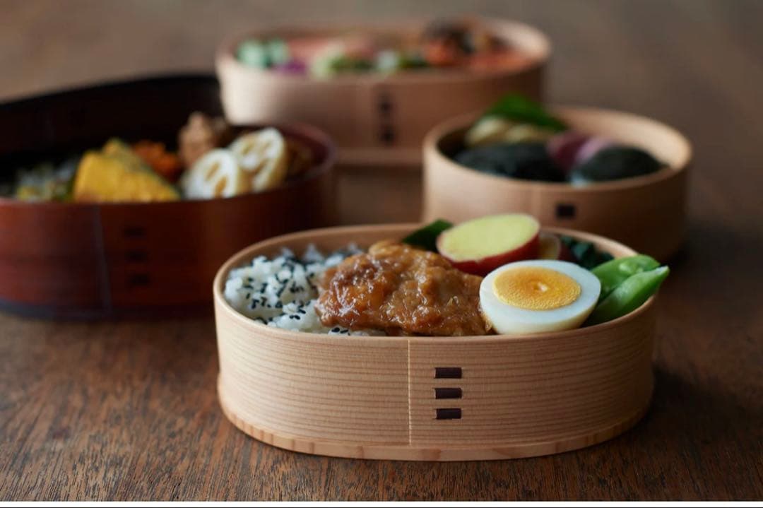 大館工芸社　小判弁当　曲げわっぱ（中）仕切りなし　未使用、水洗いのみ