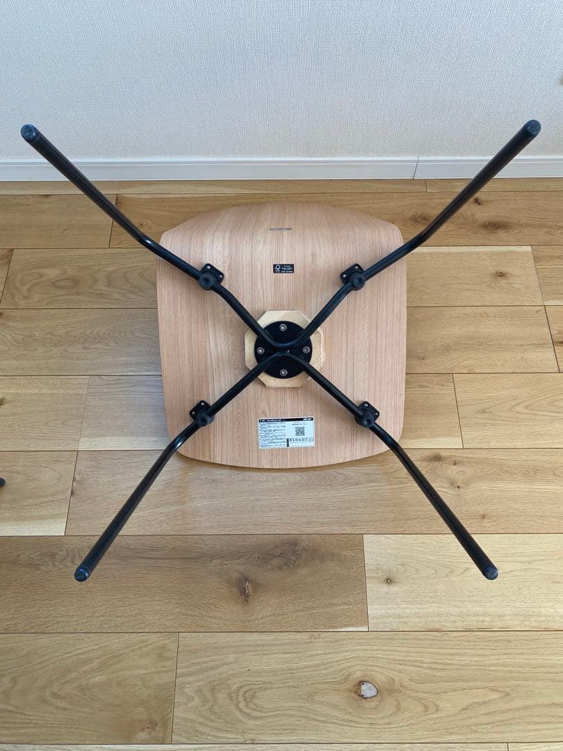 OLIVER スタッキングチェア ナチュラル 木製 2脚セット