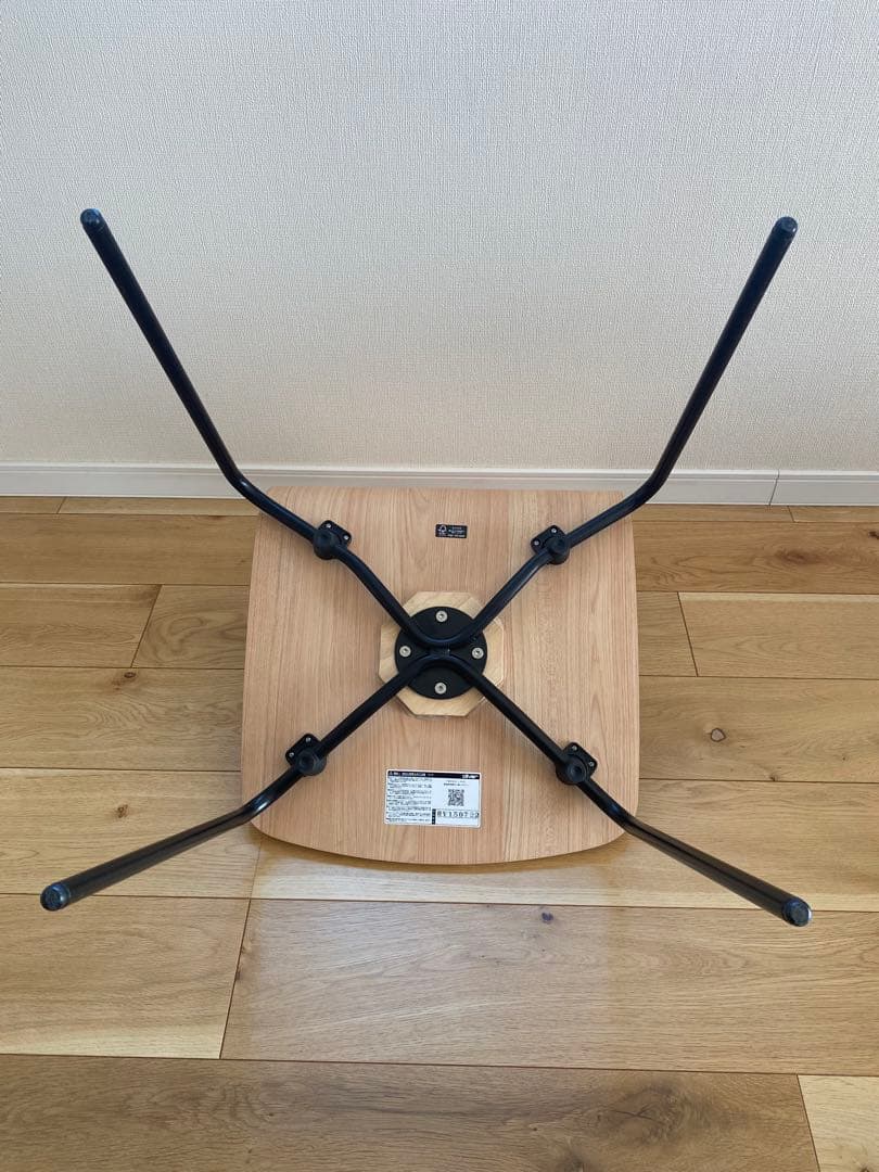 OLIVER スタッキングチェア ナチュラル 木製 2脚セット