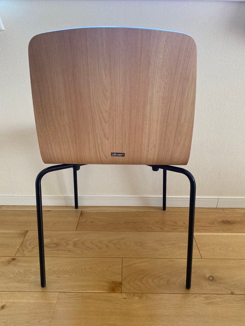 OLIVER スタッキングチェア ナチュラル 木製 2脚セット